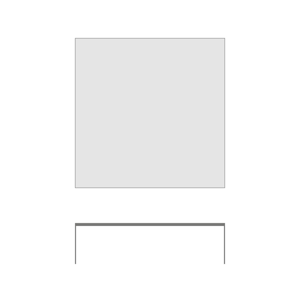 COFFEETABLE SQUARE HIGH 100x100